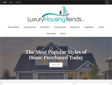 Tablet Screenshot of luxuryhousingtrends.com